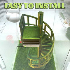 Julang jumping spider climbing toy shows compact size ideal for medium feeder boxes
