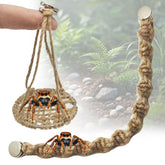 Jumping Spider Rope Bridge with magnets at ends for adjustable terrarium setup.