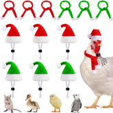 JUNEBRUSHS mini Santa hats pack for small pets, ideal for festive photo sessions.