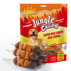 Jungle Calling dog kabobs ingredients showcase real meat and vegetables