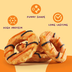 Jungle Calling dog treats pack of 4-count demonstrates value and shareable chew sessions