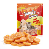 Jungle Calling soft chicken codfish treats - soft texture for easy chewing and high-protein rewards.