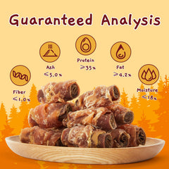 Serving of Jungle Calling peanut butter flavor rolls, perfect as a tasty training treat.