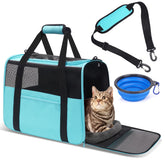 JUNGYOON Premium Cat Carrier front view shows airline-approved in-cabin design