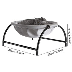 JUNSPOW cat bed removable lid simplifies cleaning and maintenance.
