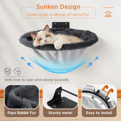 JUNSPOW cat hammock breathable mesh close-up emphasizes cooling comfort.
