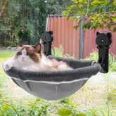 JUNSPOW cat window perch foldable frame saves space and simplifies installation.
