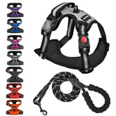Juqiboom No Pull Harness front clip for easier training and reduced pulling.