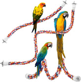 Jusney Bird Rope Perch 33in shows a flexible perch for enrichment.