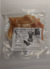 Just Jerky Treats natural chicken jerky front packaging – high-protein dog reward