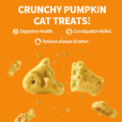 Just Try cat treats digestible-support ingredients close-up with pumpkin and salmon oil