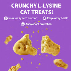 Just Try Lysine Cat Treats Dental Crunch supports dental care