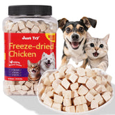 Just Try trozos de pollo liofilizado para premiar durante el entrenamiento.