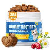 Just Try Urinary Tract Bites close-up showing cranberry and D-Mannose formula for bladder support.