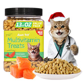 Just Try cat multivitamin tub closeup highlights immune support and overall wellness.