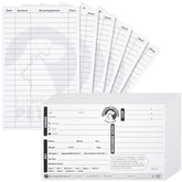 Juvale pet grooming cards front with clean layout for quick data entry during check-ins