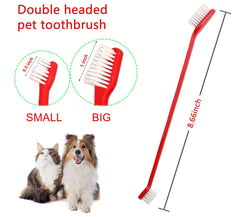 JUWANTU long-handle dog toothbrush reaches back teeth with ease