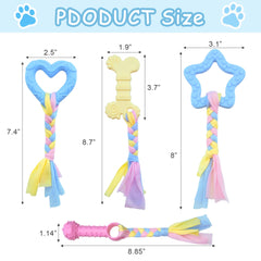 Juxiamal puppy teething toy star blue bright color encourages play and oral care