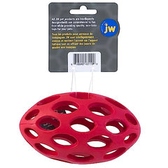 JW Hol-ee Football Dog Toy treats dispenses rewards during play