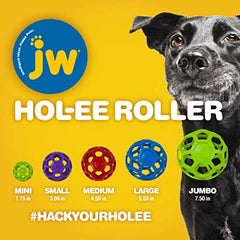 JW Pet Hol-ee Roller small toy suited for small breeds and supervised play.