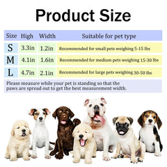 JWFLCK paw protectors adjustable straps prevent slipping for secure fit.