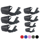 JYHY 7-in-1 dog muzzle set with multiple sizes for tailored fit during walks.
