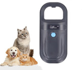 JZLHGOFYTD pet microchip scanner front view for quick ID.
