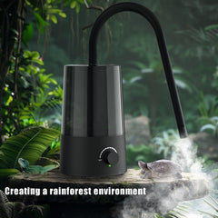 JZNCHP reptile humidifier quiet motor maintains peaceful terrarium nights.