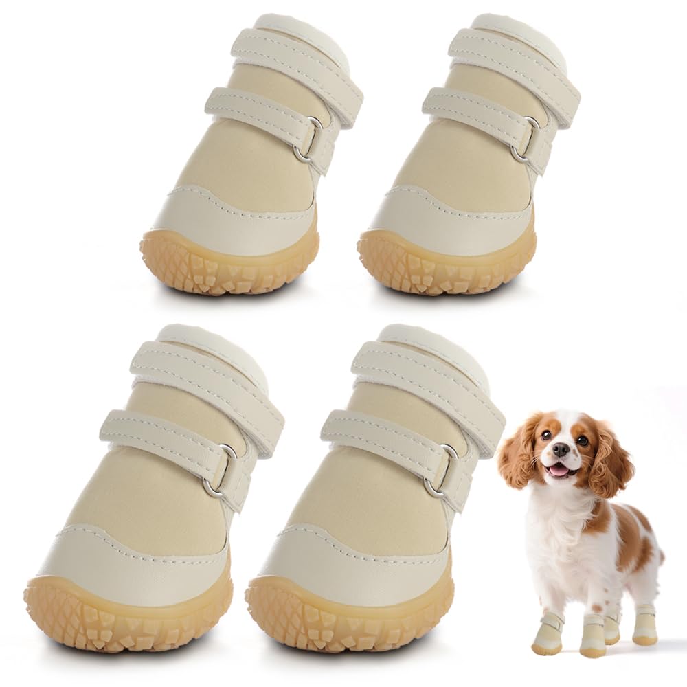 JZXOIVA dog shoes size 1 front view provide breathable paw protection on hot surfaces.