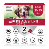 K9 Advantix II Large Dog packaging showing comprehensive pest protection.