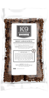 K9 Connoisseur pulmón de res para entrenamiento, refuerzo sabroso.