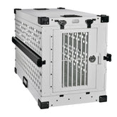 K9 Kennel Boss heavy-duty crate white front view for secure transport