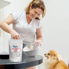 K9Cakery Magifrost icing spread on treats reveals vibrant color for celebrations.