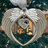K9King pet memorial ornament with angel wings for cherished memories.