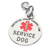 K9King small-breed service dog tag front view showing durable identification