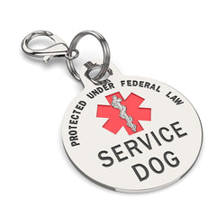 K9King tag securely on collar and harness for versatile use