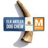 K9warehouse elk antlers pack shot demonstrates a durable chew for powerful chewers