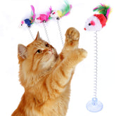 KABB Spring Mouse Toy setup demonstrates elastic design for playful chases.