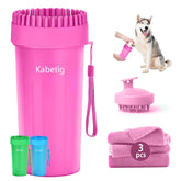 Kabetig dog paw cleaner cup close-up for muddy paws