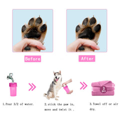 Kabetig large-dog paw cleaner size fits 1.8-3.3 inch paws