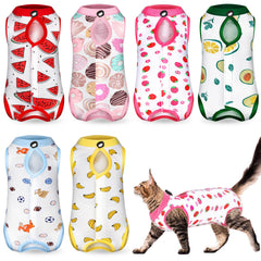 Kacctyen cat recovery suit back opening for easy on and off