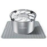 Kactoily 1.5-gallon dog water bowl showing large capacity for busy multi-pet homes.