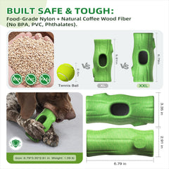 KADTC All in ONE safe BPA-free materials image highlights non-toxic chews for peace of mind