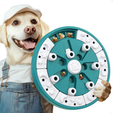 KADTC American dog puzzle toy with two levels of challenge boosts cognitive engagement.