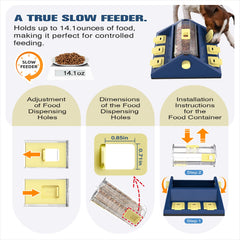 KADTC customizable slow-feeder holes allow tailored snack flow