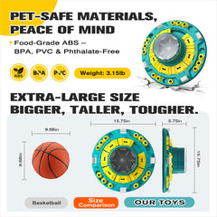 KADTC central dial close-up shows adjustable difficulty for smart dogs
