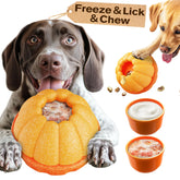 KADTC freeze-ball-insert demonstrates a cooling treat experience for dogs.