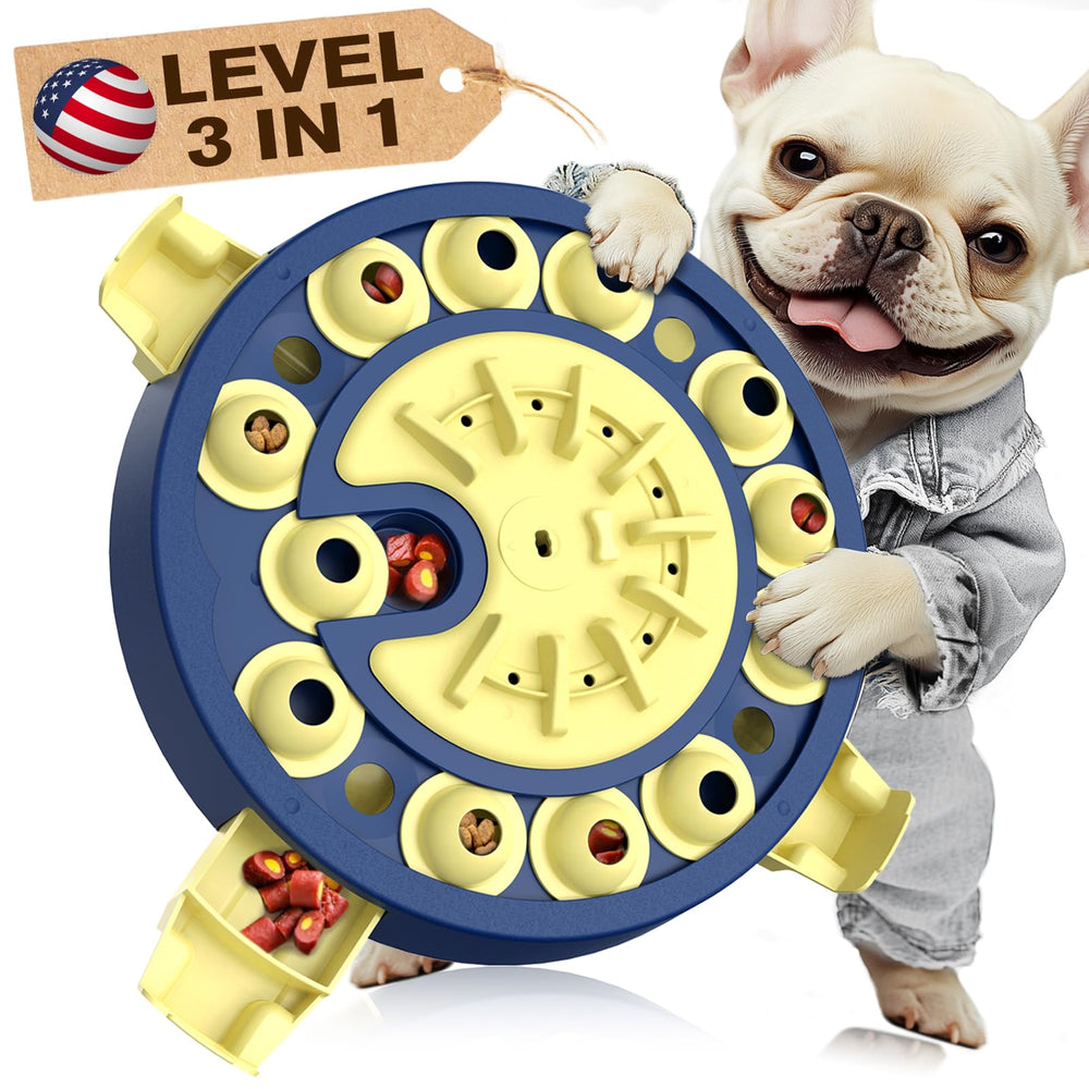 KADTC puzzle toy front view highlighting engaging brain game for dogs