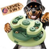 KADTC puzzle toy three-levels difficulty disk for progressive dog engagement.