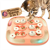 KADTC 2-levels-challenge cat puzzle toy promotes mental stimulation and active play for indoors.